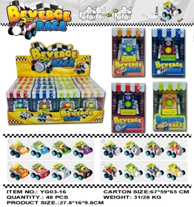 Drink-themed Pull-back Racing Car
