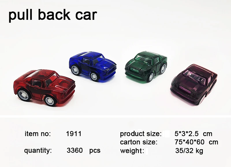Transparent Pull-back Car