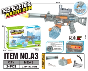 P45 Laser High-Speed Electric Self-Priming Water Gun with Barrel Nozzle (Water Capacity: 500ML)