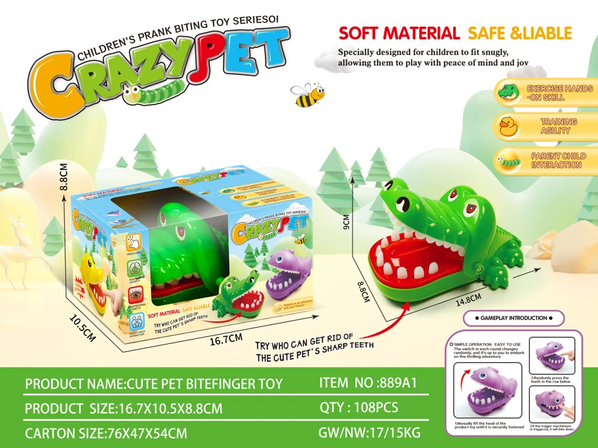 Crocodile Bite Finger Toy