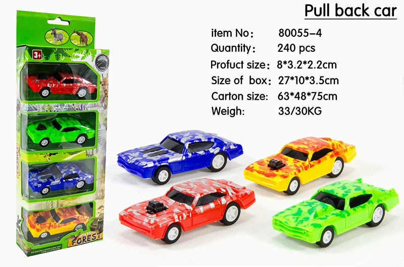 Camouflage Military Pull-back Car