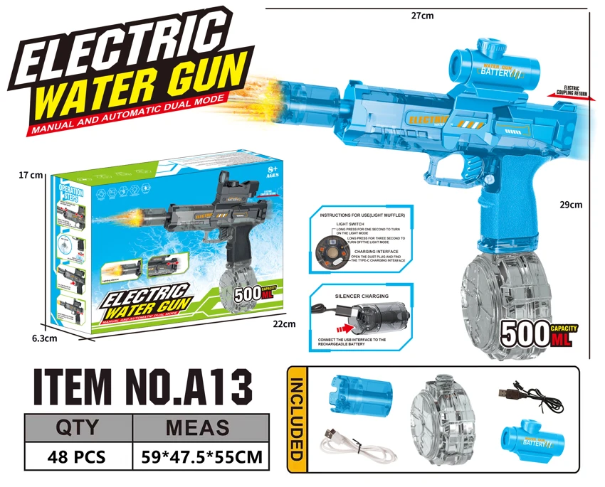 Mini Ice Mouse Electric Water Gun Water Capacity: 350ml