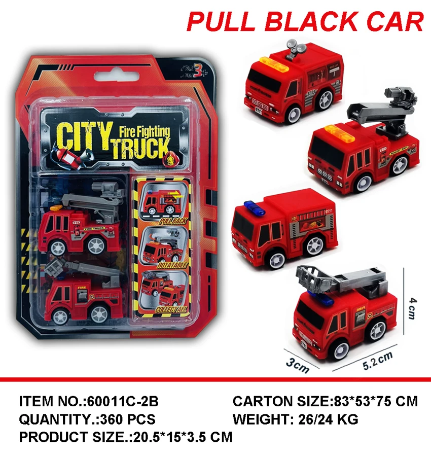 Colorful Helmet Pull-back Mini Racing Car