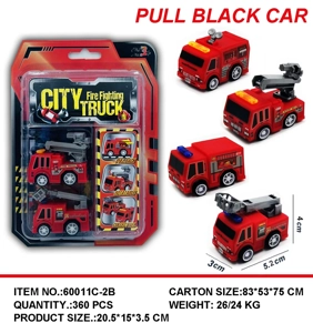 Colorful Helmet Pull-back Mini Racing Car