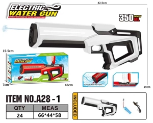 Space Electric High-Speed Burst Water Gun, Self-Priming (Water Capacity: 350ML)