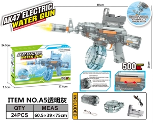 AK47 Laser High-Speed Electric Self-Priming Water Gun with Barrel Nozzle (Water Capacity: 500ML)