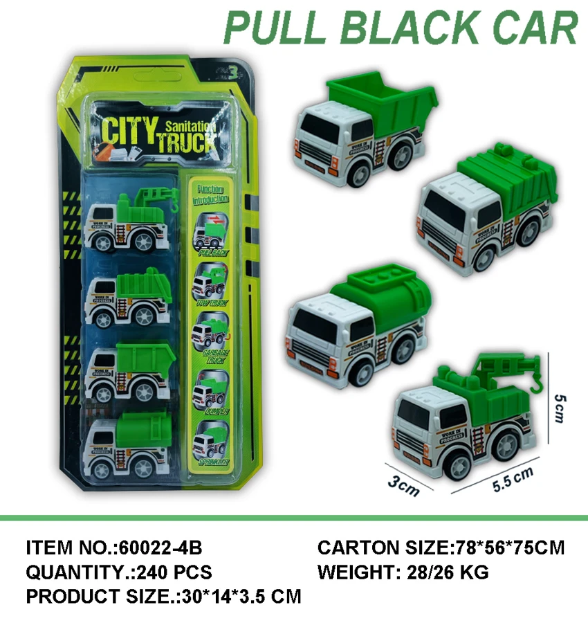 Transparent Helmet Pull-back Mini Racing Car