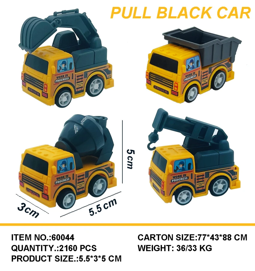 Transparent Helmet Pull-back Mini Racing Car