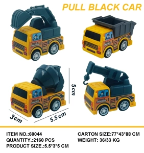 Transparent Helmet Pull-back Mini Racing Car