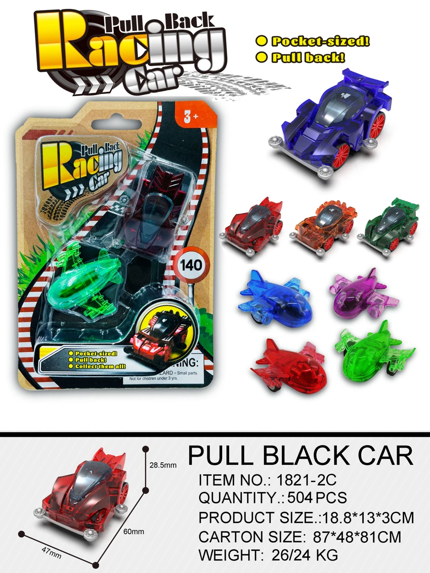 Transparent Pull-back 4WD Car