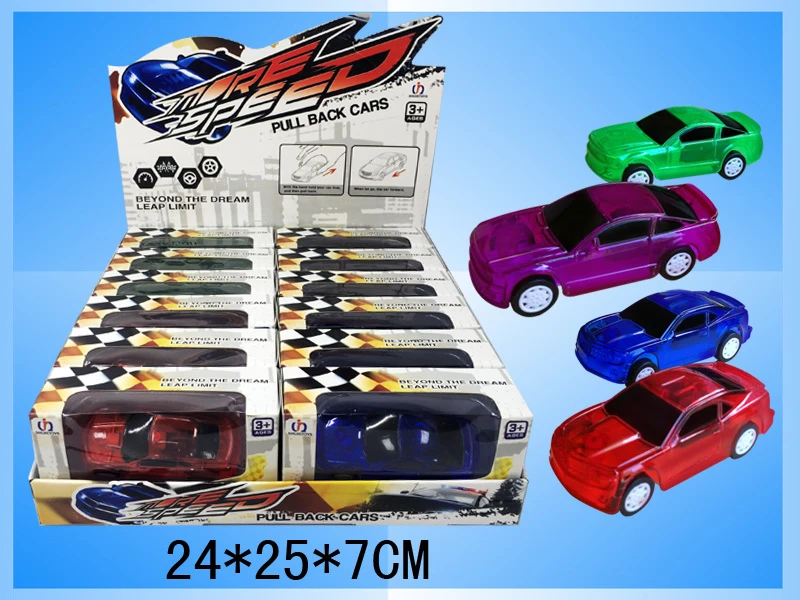 Transparent Pull-back Car