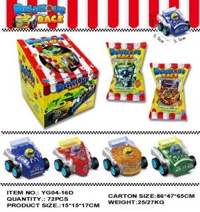 Transparent Food-themed Pull-back Car