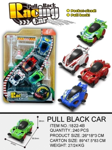 Solid Color Pull-back 4WD Racing Car