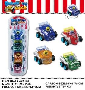 Transparent Food-themed Pull-back Car