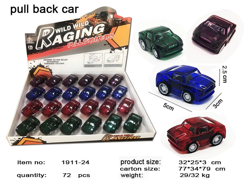 Transparent Pull-back Car