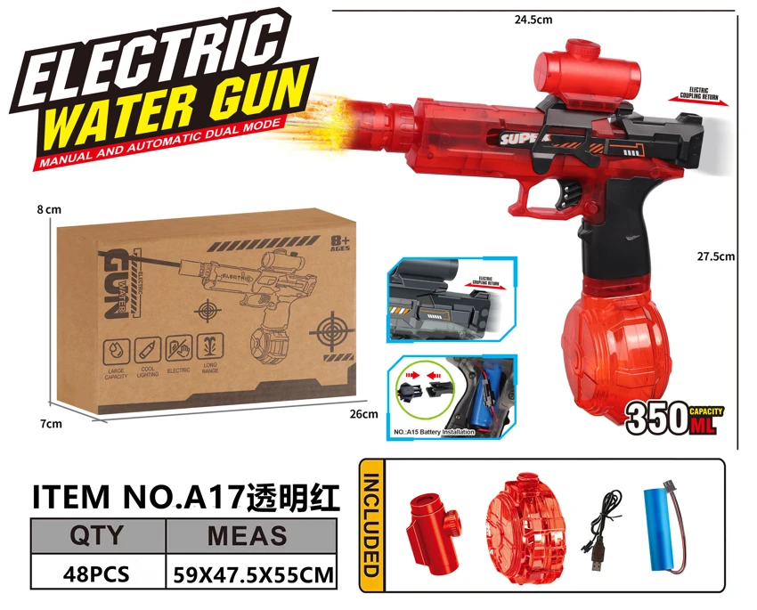Integrated Fire & Mini Ice Mouse Electric Water Gun Water Capacity: 350ml