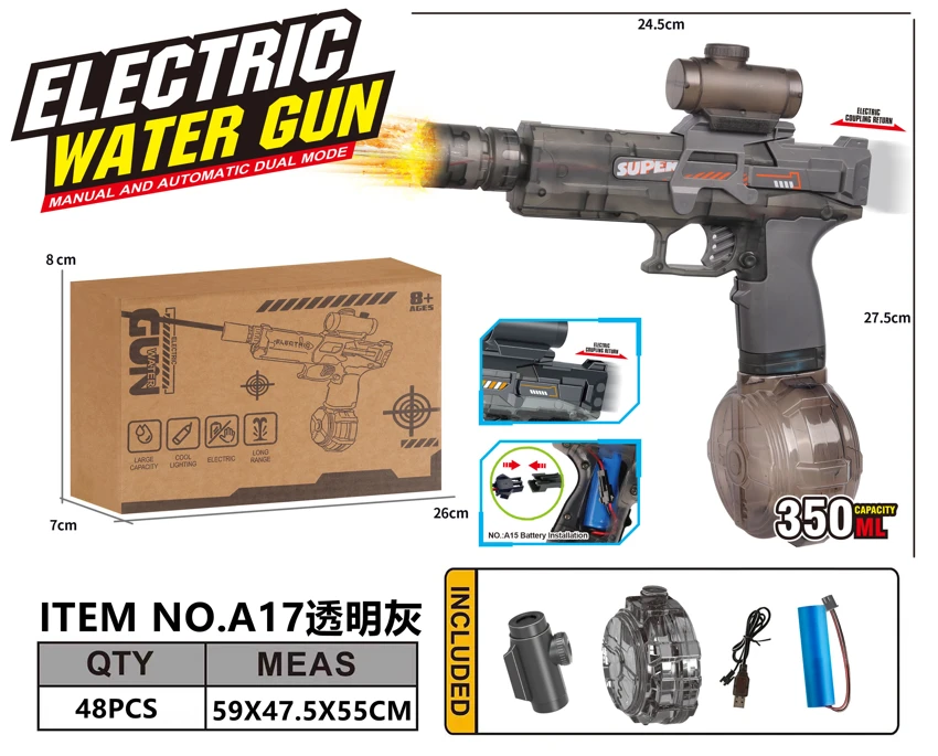 Integrated Fire & Mini Ice Mouse Electric Water Gun Water Capacity: 350ml