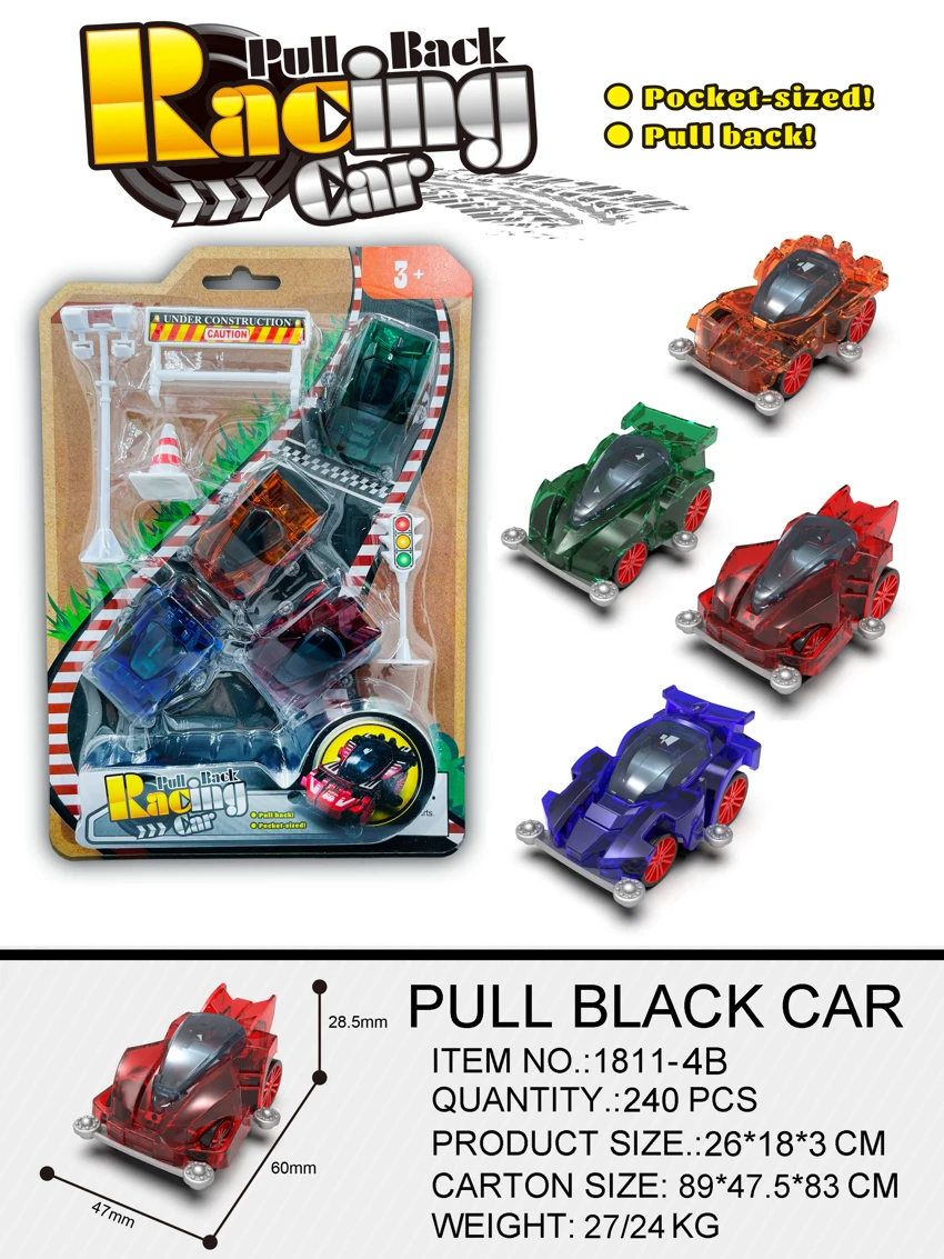 Transparent Pull-back 4WD Car