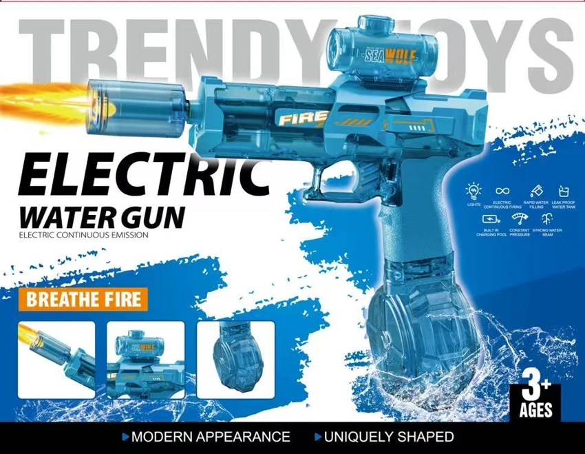 Mini Ice Mouse Electric Water Gun (Blue) Water Capacity: 350ml