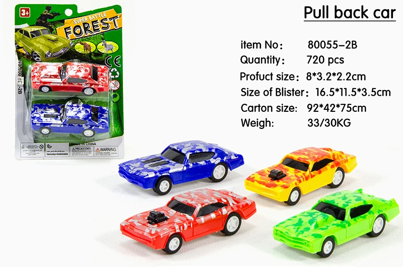 Camouflage Military Pull-back Car