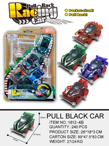 Transparent Pull-back 4WD Racing Car