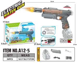 Laser Electric Ice Blast Water Gun with Barrel Nozzle (Water Capacity: 500ML)