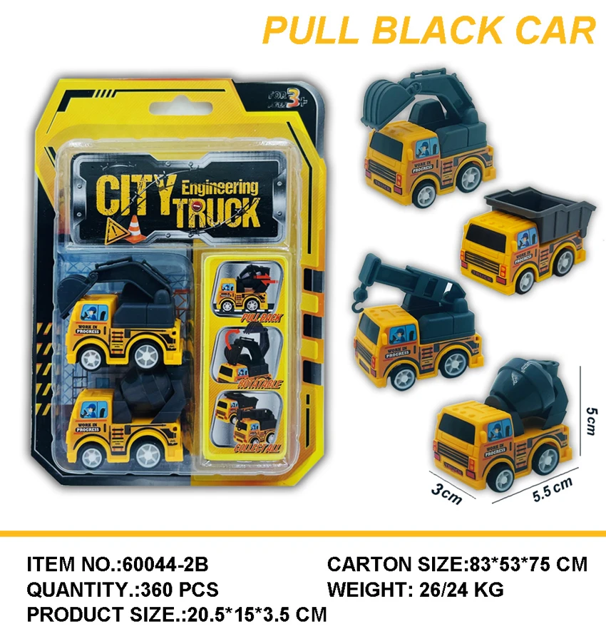 Colorful Helmet Pull-back Mini Racing Car