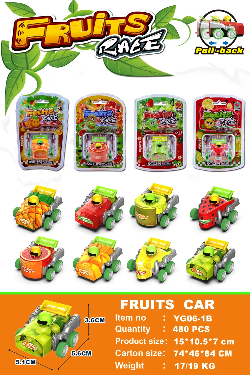 Fruit-themed Pull-back Car