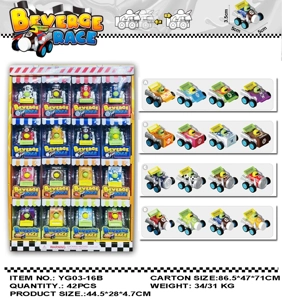 Drink-themed Pull-back Racing Car