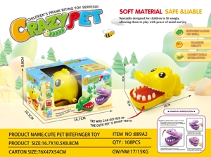 Yellow Duck Bite Finger Toy