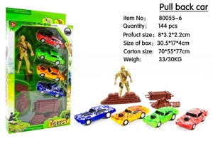 Camouflage Military Pull-back Car