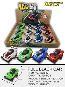 Solid Color Pull-back 4WD Racing Car