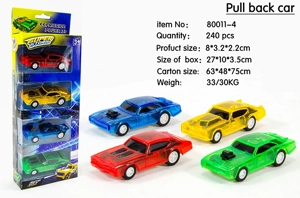 Transparent Pull-back Car