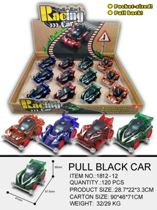 Transparent Pull-back 4WD Racing Car