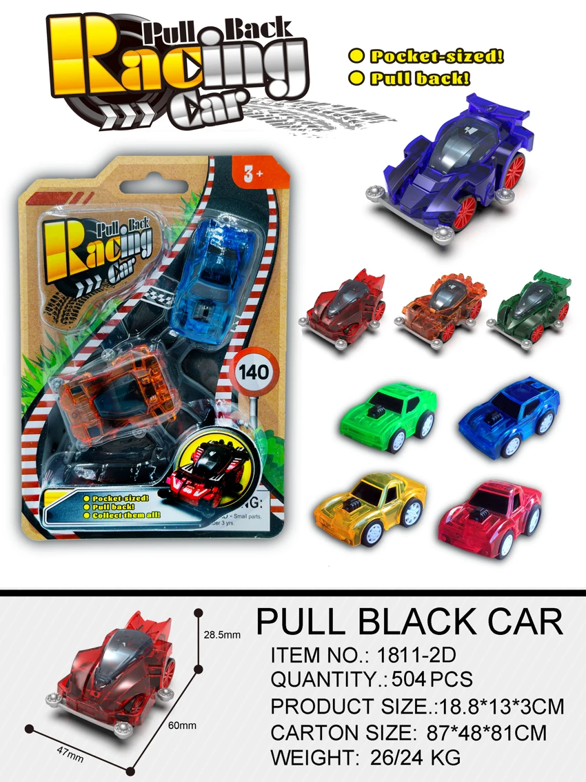 Transparent Pull-back 4WD Car