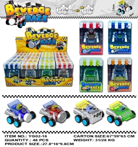 Transparent Drink-themed Pull-back Car