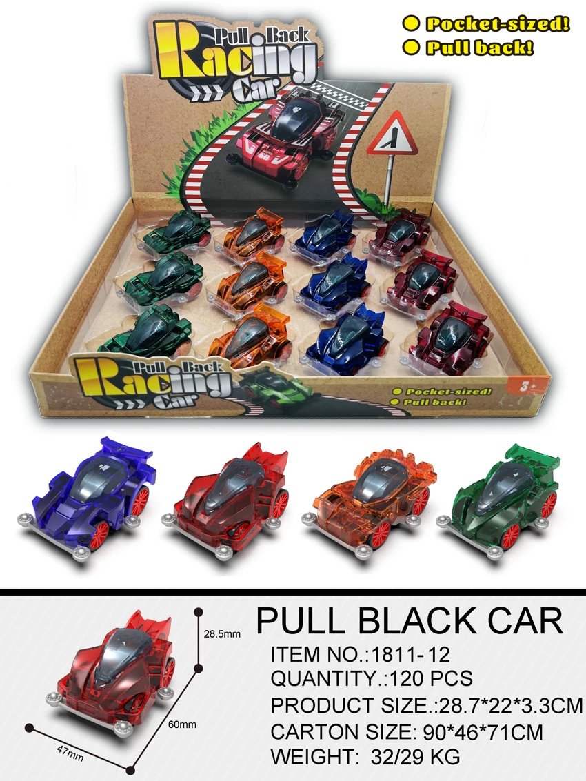 Transparent Pull-back 4WD Car