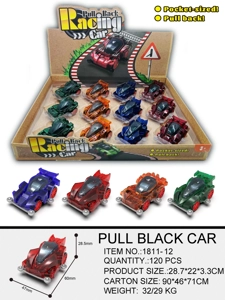 Transparent Pull-back 4WD Car