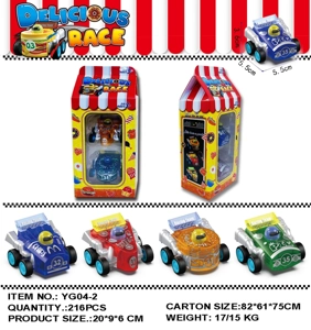 Transparent Food-themed Pull-back Car