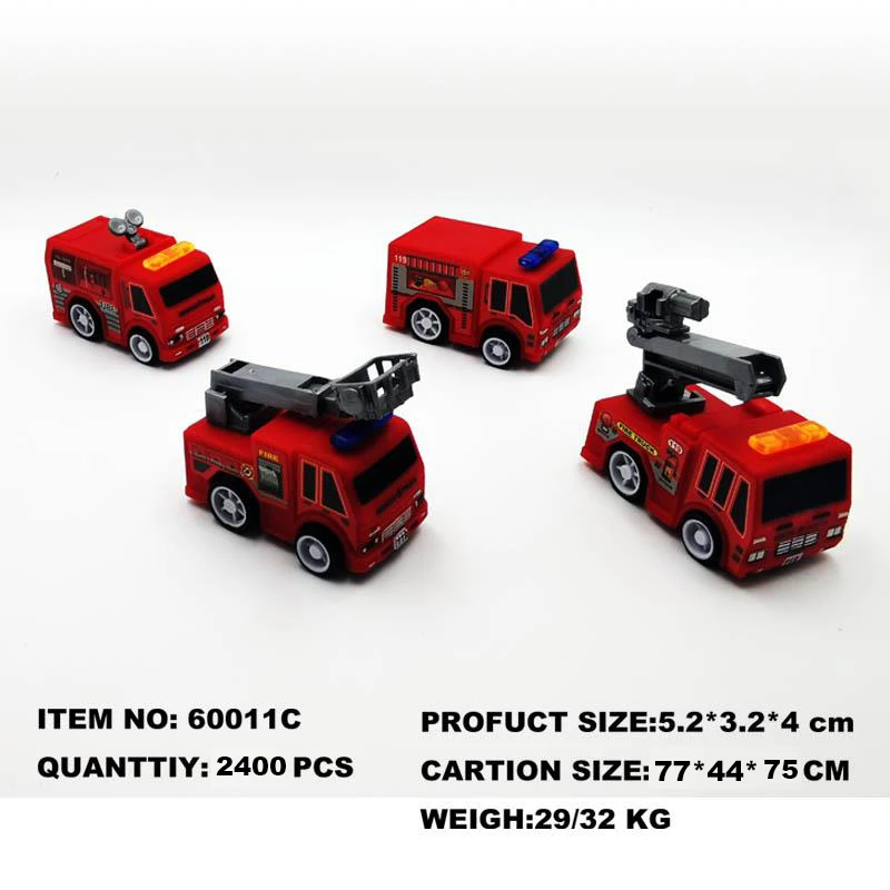 Colorful Helmet Pull-back Mini Racing Car