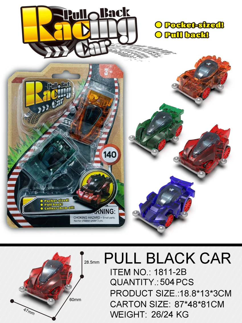 Transparent Pull-back 4WD Car