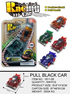 Transparent Pull-back 4WD Car