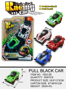 Solid Color Pull-back 4WD Racing Car