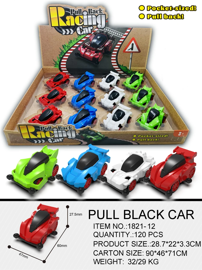 Solid Color Pull-back 4WD Car