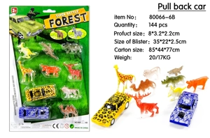 Animal Pull-back Car