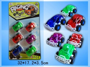 Transparent Off-road Pull-back Car