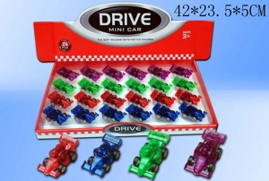 24 Boxes Transparent Pull-back Formula Car