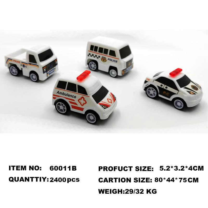 Transparent Helmet Pull-back Mini Racing Car