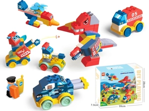 Mechanical T-Rex Large Particle Building Blocks Educational Stress Relief Toy 156PCS