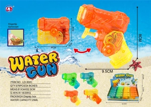 Rotatable Finger Transparent Water Gun (4-color Mixed)